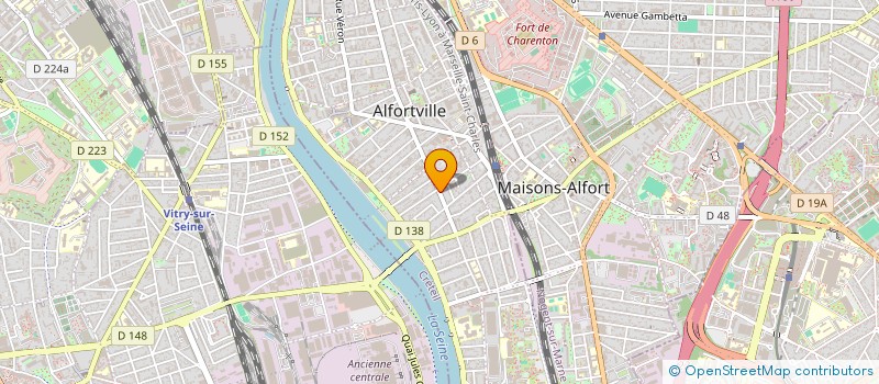 localisation de l'entreprise D.J.E.L. SIGNALETIQUE à ALFORTVILLE