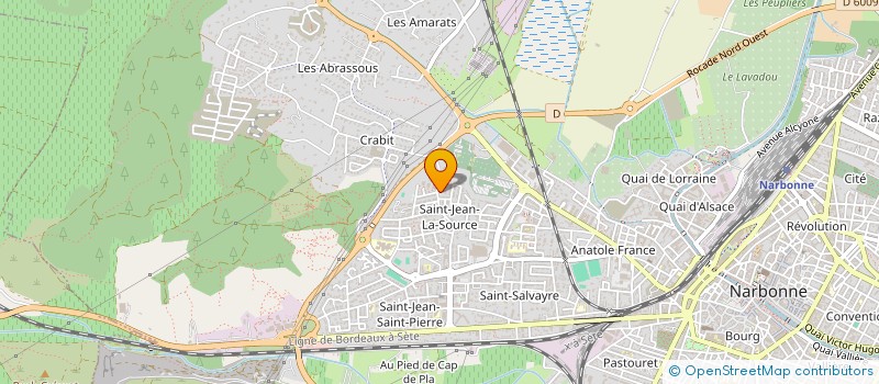 localisation de l'entreprise D J F à NARBONNE