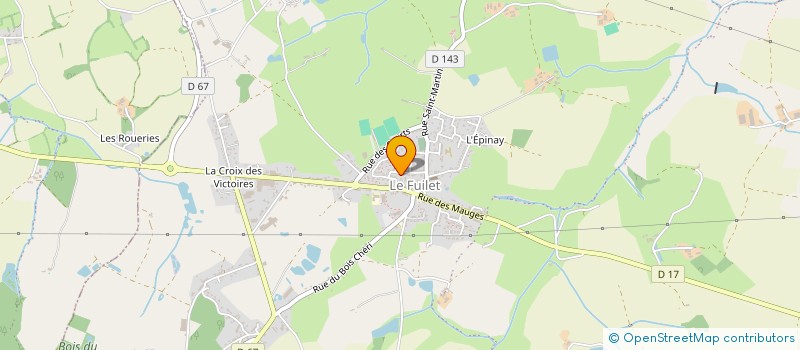 localisation de l'entreprise D.J.F.  BEAUPREAU-EN-MAUGES