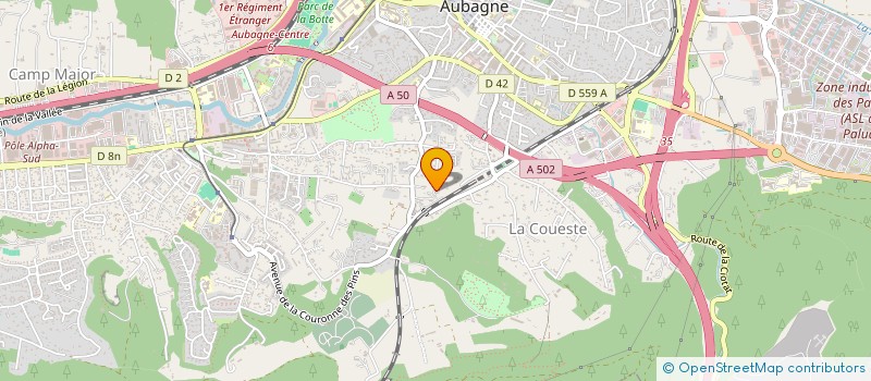 localisation de l'entreprise D.J.F.M.C.P. à AUBAGNE