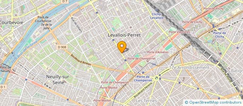 localisation de l'entreprise D.J.I. à LEVALLOIS-PERRET