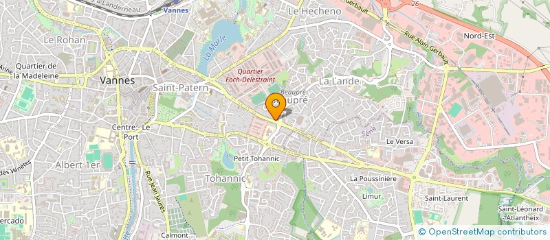 localisation de l'entreprise D.J. INVEST à VANNES