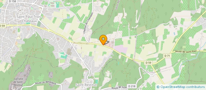 localisation de l'entreprise D'J&J PIZZA  SAINT-RESTITUT