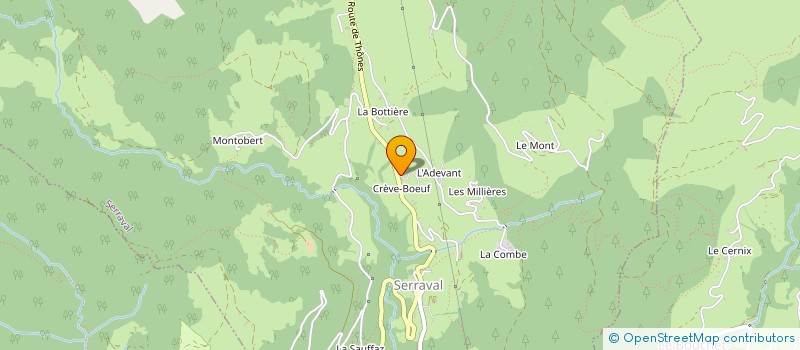 localisation de l'entreprise D.J.K.D.  THONES