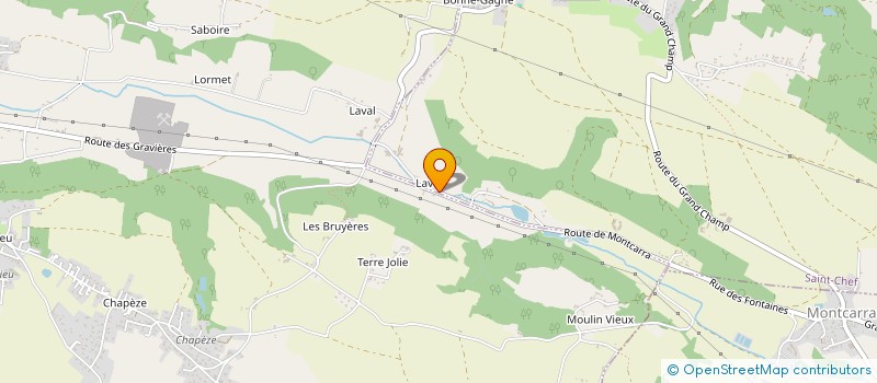 localisation de l'entreprise D.J.L.  SAINT-CHEF