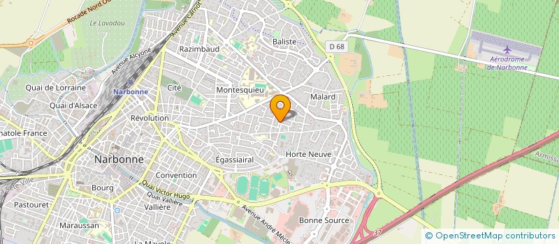 localisation de l'entreprise D.J.M à NARBONNE