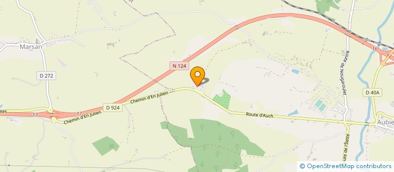 localisation de l'entreprise D.J.M.C.  AUBIET