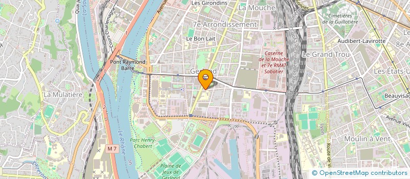 localisation de l'entreprise D.J.M.V.  LYON