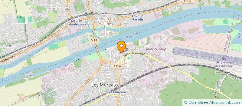 localisation de l'entreprise D&J MARBRIER à LES MUREAUX