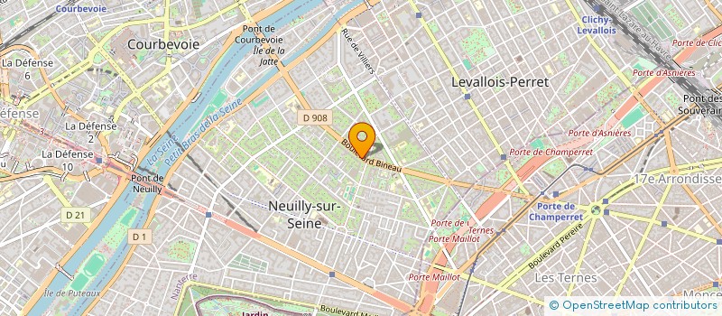 localisation de l'entreprise D.J.O à NEUILLY-SUR-SEINE