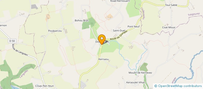 localisation de l'entreprise D.J.P.  LANGOLEN