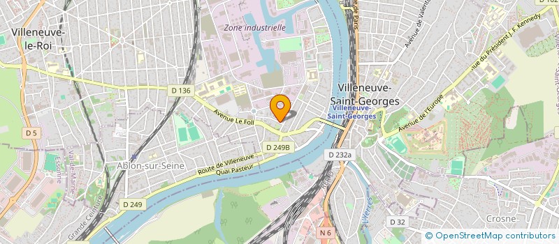 localisation de l'entreprise D J P C E à VILLENEUVE-LE-ROI