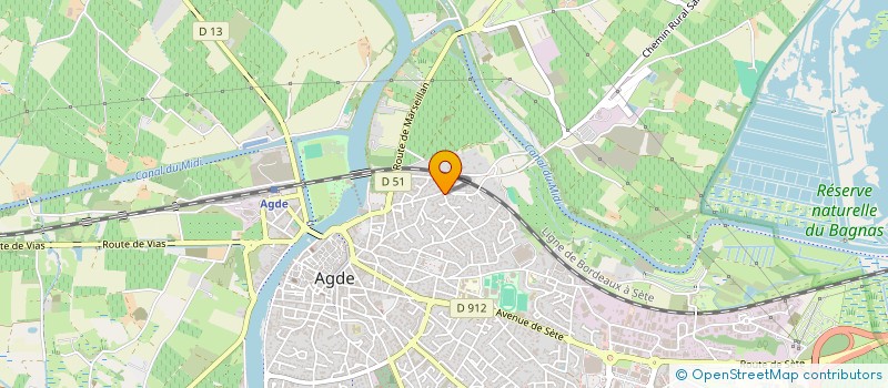 localisation de l'entreprise D J RENOV'BAT  AGDE