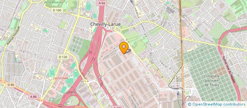 localisation de l'entreprise D.J.S.M.M.  CHEVILLY-LARUE