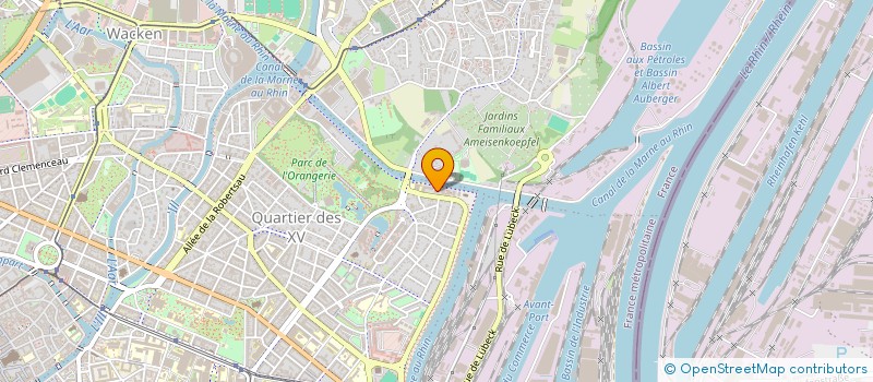 localisation de l'entreprise D.J.S.R.  STRASBOURG