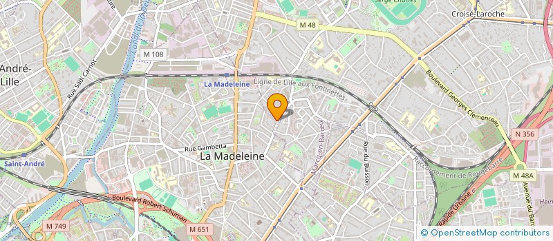 localisation de l'entreprise D & J STICKERS à LA MADELEINE
