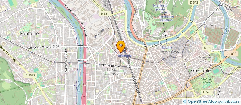 localisation de l'entreprise D.J.T.E.  GRENOBLE