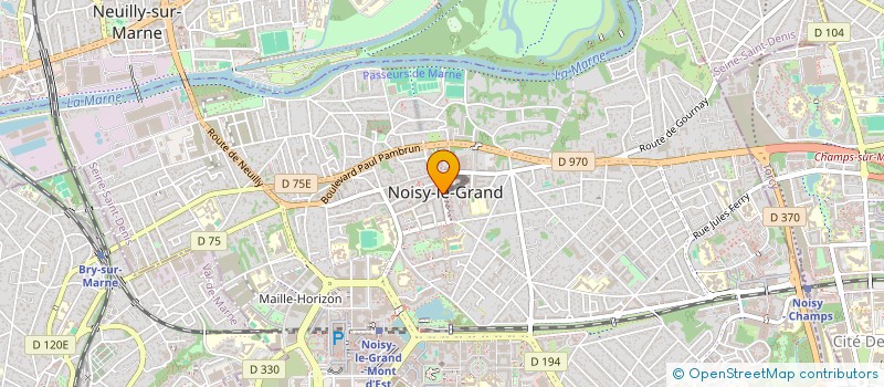 localisation de l'entreprise D J TRANS EXPRESS à NOISY-LE-GRAND