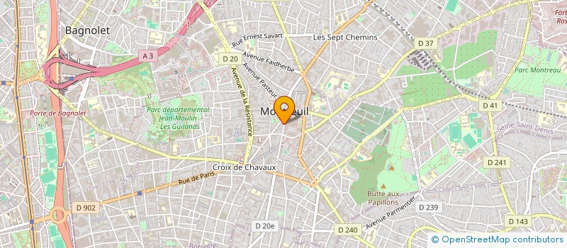 localisation de l'entreprise D.J.V RENOVATION à MONTREUIL