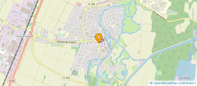 localisation de l'entreprise D-JA CLIMATISATION-CHAUFFAGE-SANITAIRE  ERSTEIN