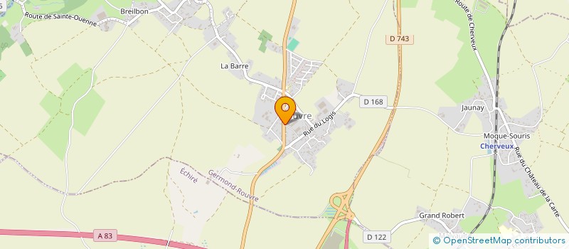 localisation de l'entreprise D'JACK  GERMOND-ROUVRE