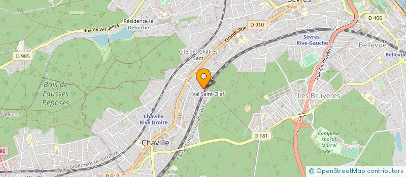 localisation de l'entreprise D. JORRY à CHAVILLE