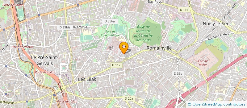 localisation de l'entreprise D.K à ROMAINVILLE