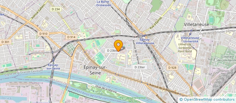 localisation de l'entreprise D K à EPINAY-SUR-SEINE