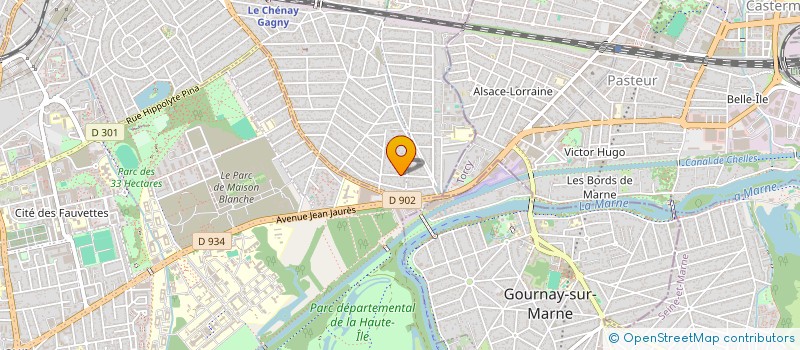 localisation de l'entreprise D&K à GAGNY