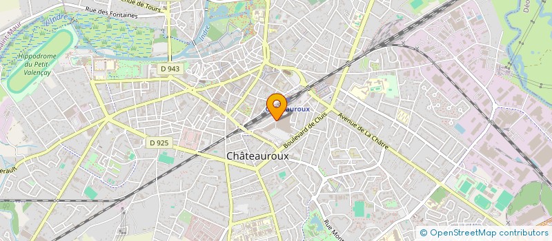 localisation de l'entreprise D & K à CHATEAUROUX