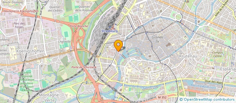 localisation de l'entreprise D.K. à STRASBOURG