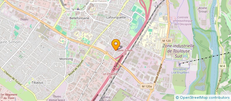 localisation de l'entreprise D.K. à TOULOUSE