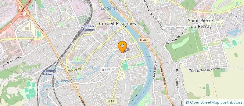 localisation de l'entreprise D.K à CORBEIL-ESSONNES