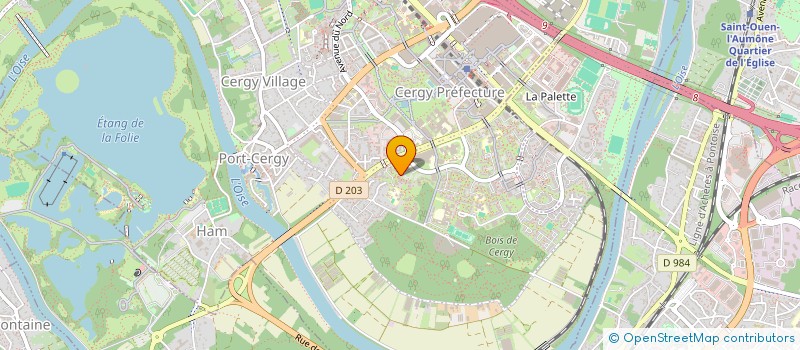 localisation de l'entreprise D&K  CERGY