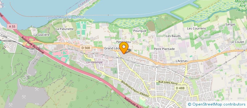 localisation de l'entreprise D.K CONCEPT à CHATEAUNEUF-LES-MARTIGUES
