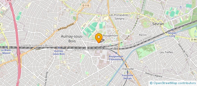 localisation de l'entreprise D.K. IMMO 93 à AULNAY-SOUS-BOIS