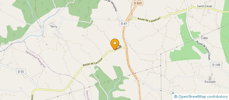 localisation de l'entreprise D&K INVEST  CASTELNAU-MONTRATIER