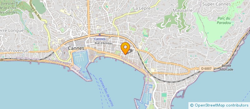 localisation de l'entreprise D K P à CANNES