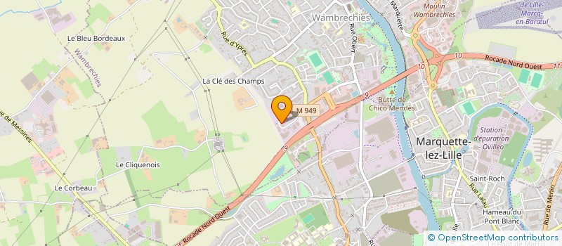localisation de l'entreprise D.K.P. à WAMBRECHIES