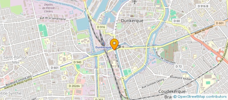 localisation de l'entreprise D.K. PACK à DUNKERQUE