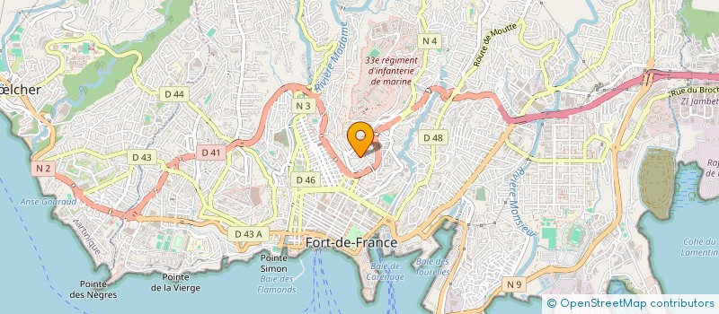 localisation de l'entreprise D.K ROAD LOCATION  FORT-DE-FRANCE