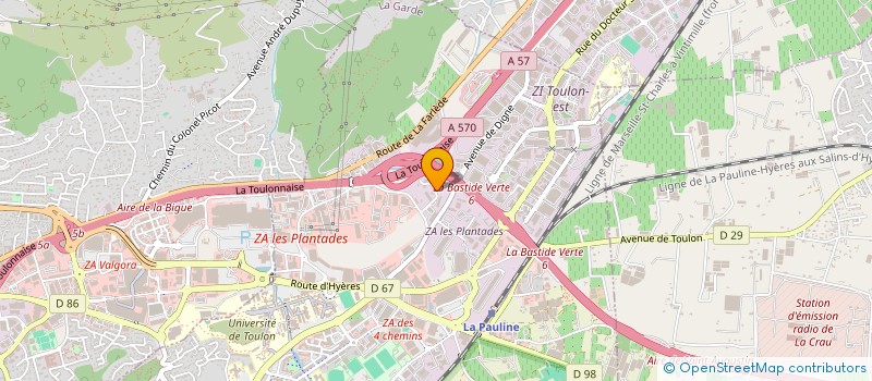 localisation de l'entreprise D.K SERVICE à LA GARDE