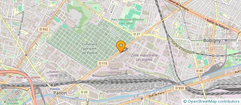 localisation de l'entreprise D K SERVICES  BOBIGNY