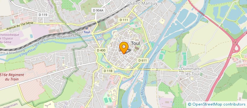 localisation de l'entreprise D'KALE à TOUL