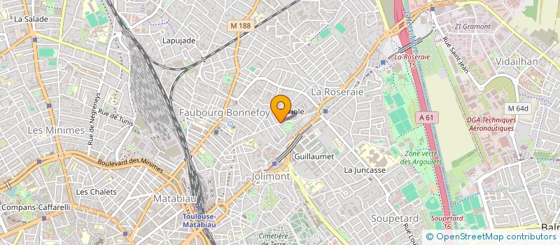 localisation de l'entreprise D.KARSENTY INVEST à TOULOUSE