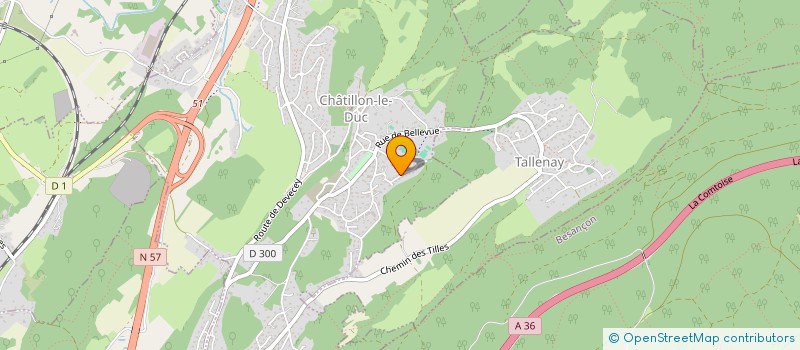 localisation de l'entreprise D-KLIK INVEST  CHATILLON-LE-DUC