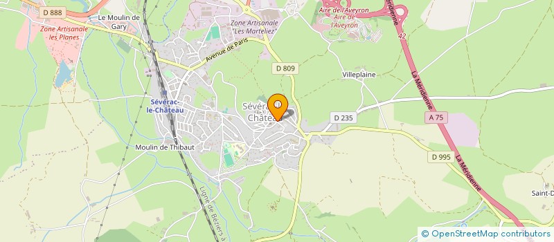 localisation de l'entreprise D-KONCEPT  SEVERAC D'AVEYRON