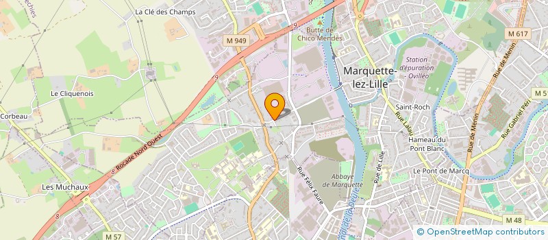 localisation de l'entreprise D.L.  MARQUETTE-LEZ-LILLE