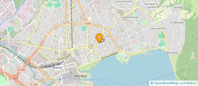 localisation de l'entreprise D & L à ANNECY