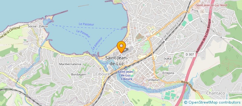localisation de l'entreprise D.L. à SAINT-JEAN-DE-LUZ